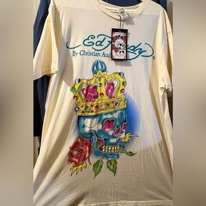 Y2K Ed Hardy skull crown shirt
Vintage
